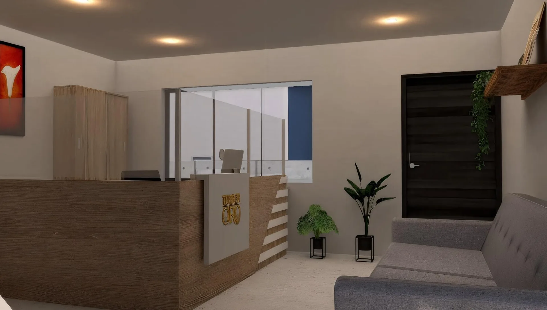 Recepción tipo lobby
