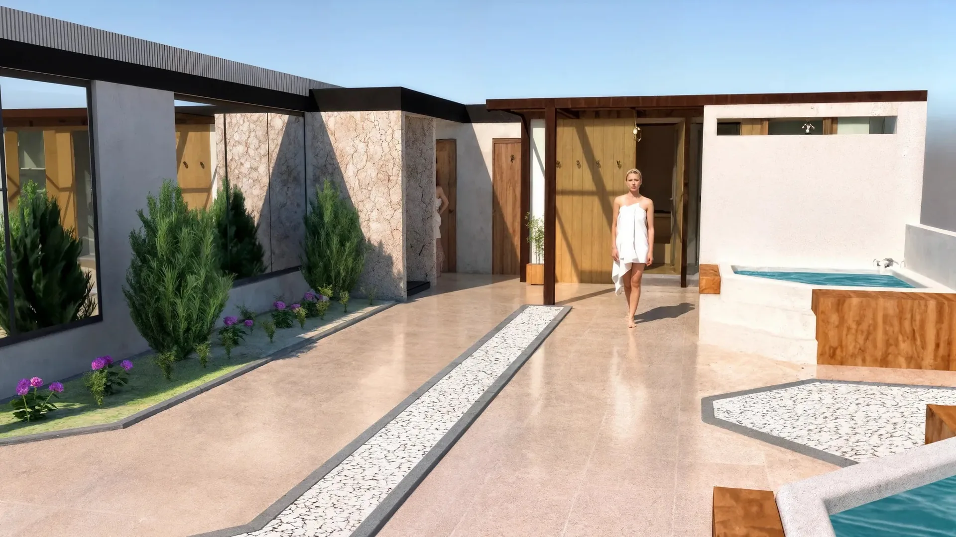 Zonas húmedas con jacuzzis